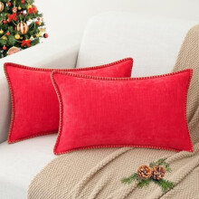 Μαξιλαροθήκες σενίλ 12x20 ίντσες, σετ 2 τεμαχίων