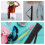 Beach Umbrella Storage Bag Black4Pcs 3