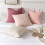 Housses de coussin en lin 45 x 45 cm rose clair (2 pièces) 5