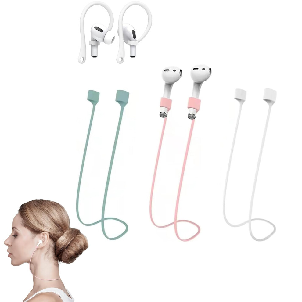 Magnetic Airpods Anti-Lost Straps Soft Silicone 4-Pack 9401284911333