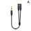 3.5mm Headset Adapter Y-Splitter Jack Cable Separate and Mic Headphone G4S9 5