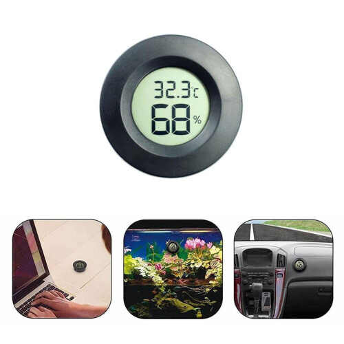 Ψηφιακό θερμόμετρο και υγρόμετρο LCD με διακόπτη Φαρενάιτ/Κελσίου για 2