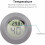 LCD digital termometer hygrometer inomhus utomhus 1 enhet 8