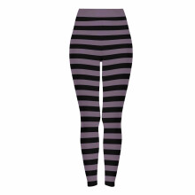 Naisten raidalliset halloween-joogahousut – pehmeät maitosilkkiharjatut leggingsit, joustavat ja urheilulliset, S-3XL, moniväriset