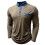 Polo homme décontracté uni à manches longues et coupe ample 4