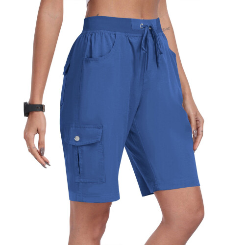 Γυναικεία σορτς Plus Size με τσέπες, χαλαρά, casual, κομψά, ελαφριά, γυναικεία, φαρδιά, cargo 2