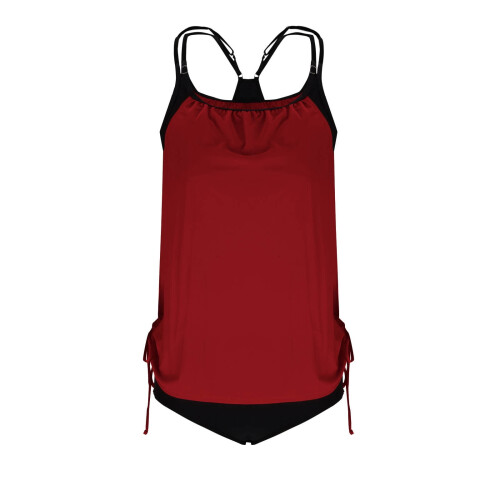 Σετ Tankini Kukoosong για γυναίκες σε μεγάλα μεγέθη – Ψηλόμεσο κάτω μέρος, αφαιρούμενη 2