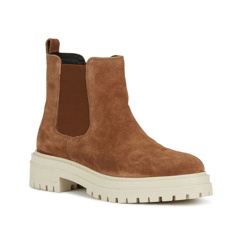 Geox (7.5 Uk, ) Womens/Ladies Iridea Suede Ankle Boots Brown