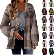 Winterjacken für Damen, Herbst- und Wintermode, langer Trenchcoat, gerader Cardigan, Knopftasche, Oberbekleidung