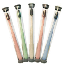 Bamboo Charcoal Soft Bristle Toothbrush 5 Pack Eco Friendly Small Head for Sensitive Gums
