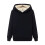 Felpa con cappuccio da donna spessa, foderata, calda, in velluto, con scollo a V e maniche lunghe, ideale per l'autunno e l'inverno. Top e camicetta 5