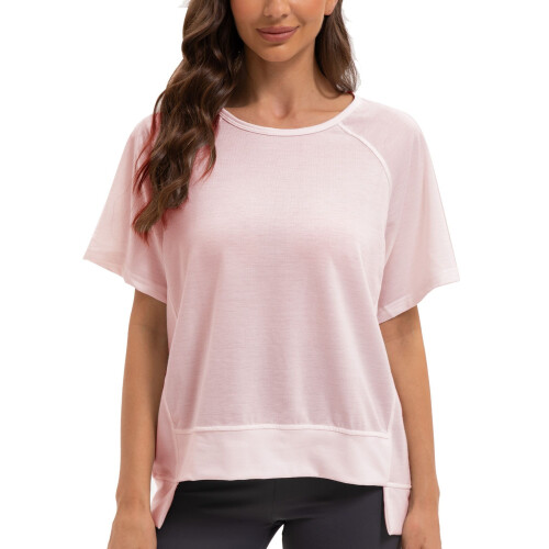 Γυναικεία T-shirts με στρογγυλή λαιμόκοψη και μανίκια, καλοκαιρινή φόρμα