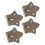 Charnière papillon pour bijoux, bronze imitation or, 4 pièces 1