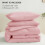 Pink Queen Comforter Set Breathable Quilted 3-Piece 3