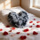 Housse de coussin tie-dye en forme de cœur 40x50cm 4