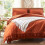 Twin Comforter Set Burnt Orange 5-Piece 2