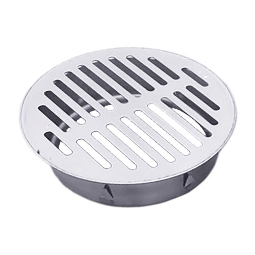 Grille d'évacuation ronde en acier inoxydable robuste (1 pièce) 1