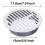 Grille d'évacuation ronde en acier inoxydable robuste (1 pièce) 3