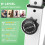 Homcom HOMCOM Magnetic Resistance Exercise Bike Foldable LCD Adjustable Seat Green 6