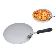 Foldable Stainless Steel Pizza Peel with HeatResistant Long Handle for Baking 10 Inch Round