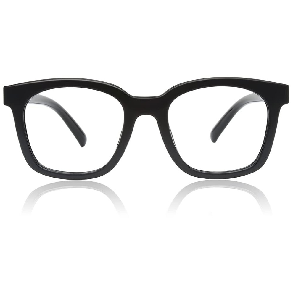 Oversized Reading Glasses Women 3.5 Strength, 3.5x Magnifying Glass with Spring Hinge Comfort