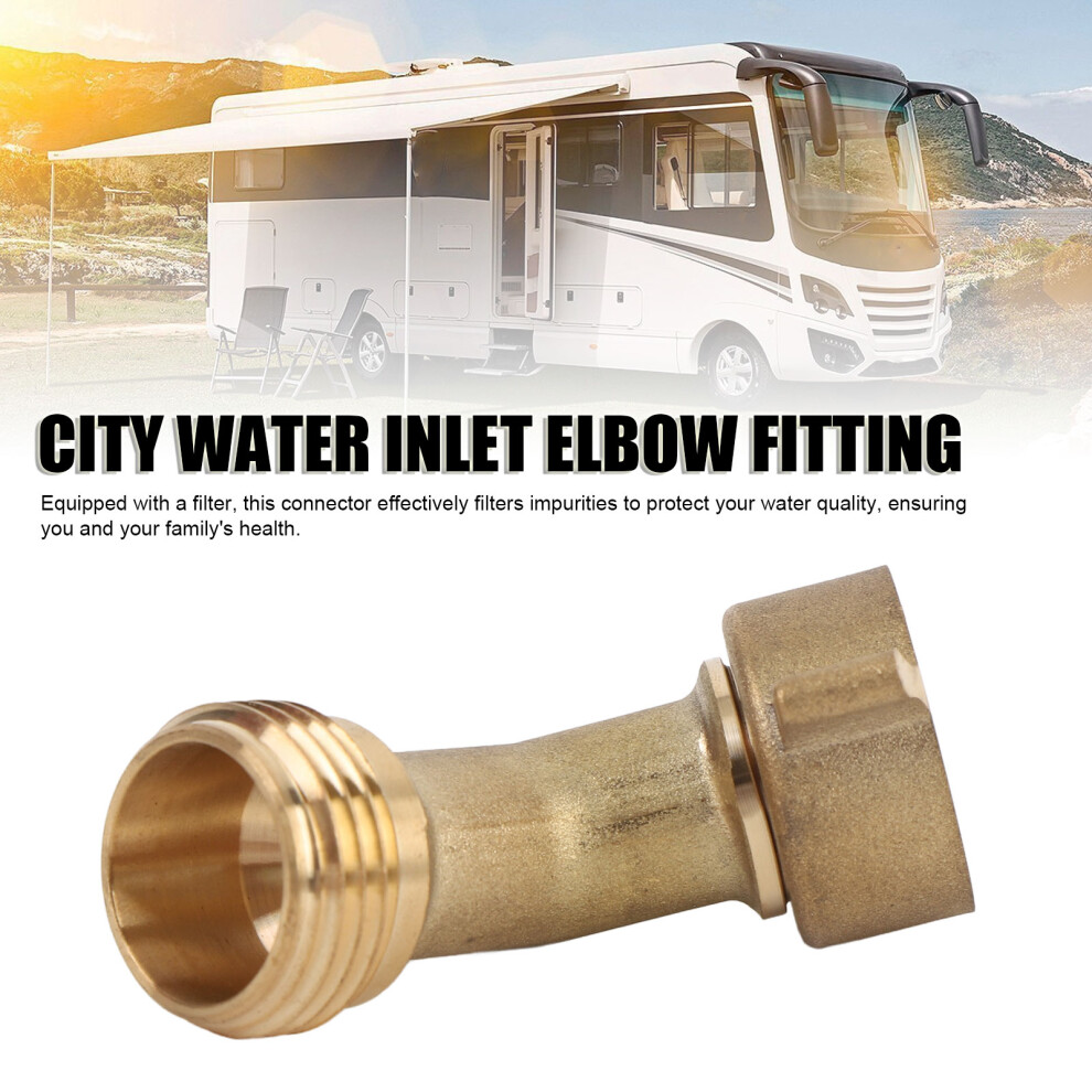 Copper 45 Degree Rv Water Elbow Filter 7293282027268