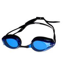 (One Size, Blue/Black) Arena Unisex Adult Tracks Clear Swimming Goggles