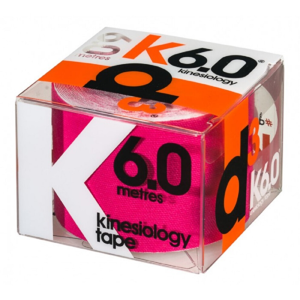 D3 Tape Pink (One Size, ) K 6.0 Kinesiology Bandage