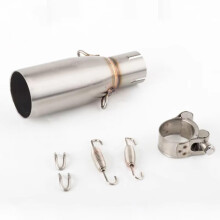 51mm Motorcycle Exhaust Middle Link Pipe Muffler Adapter for Beverly 125 300 20092016