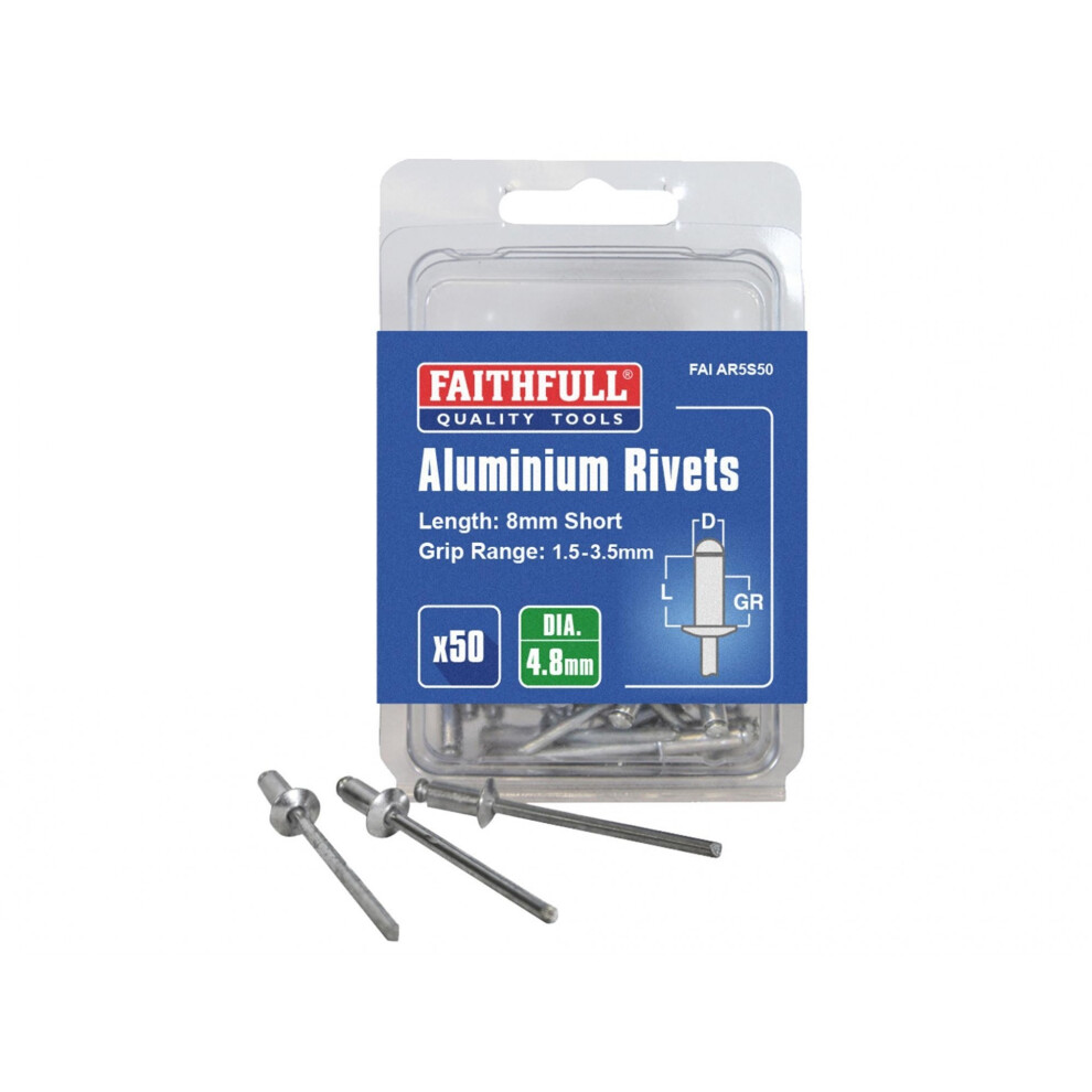 Faithfull Aluminium Rivets