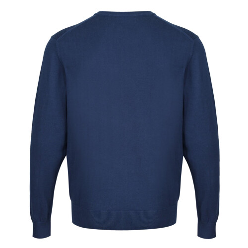 (M, Denim) CastlePoint Mens Knitted V Neck Jumper 1