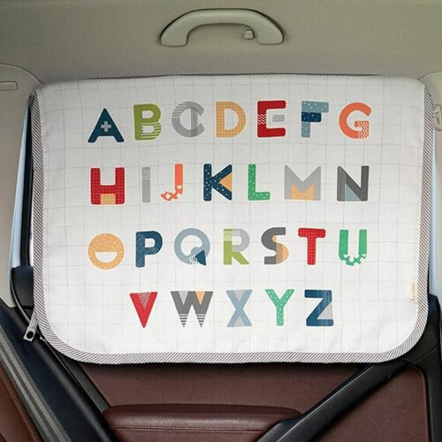 3-Layer Baby Car Sun Shade Curtain for Back Window 2