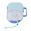 Snack Rotating Container Portable Lunch Box Blue 12