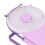 Purple Portable Rotating Snack Flip Lunch Box 15