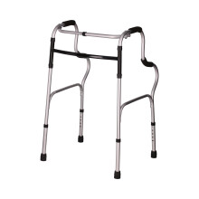 Walker for Adults with Double Support Frame, 7 Height Levels, Cushioned Grips, NonSlip Tips, Black