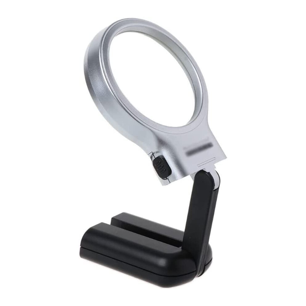 Jewelers Loupe 3X Handheld Magnifying Glass with Foldable Design for Reading and Elderly Use