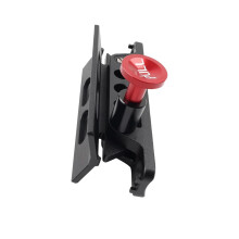 UTV Fire Extinguisher Mount Aluminum Quick Release Roll Bar Holder for Honda Off Road Black and Red