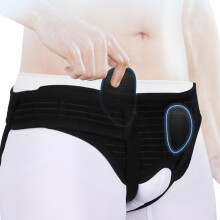 Post Surgical Abdominal Binder for Men Small, Adjustable Compression with Discreet UnderClothing Support