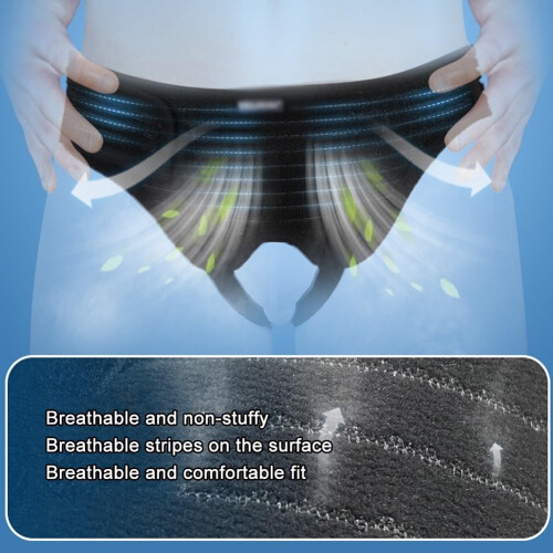 Post Surgical Abdominal Binder for Men Small, Adjustable Compression with Discreet UnderClothing Support 2