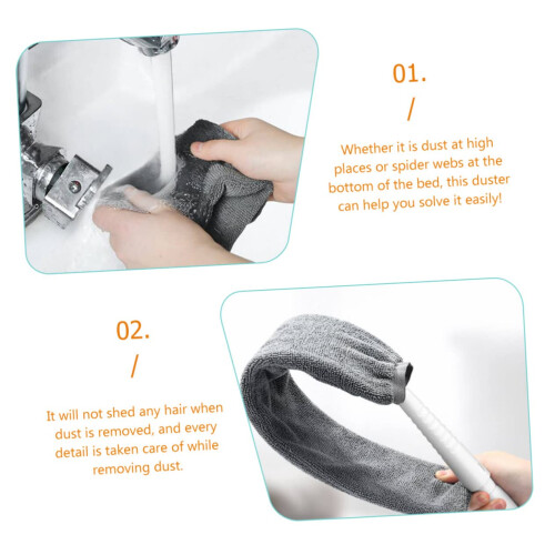 Extendable Bendable Microfiber Duster for Gaps and HardtoReach Areas Household Dust Cleaner 1