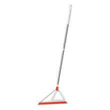 Silicone Floor Squeegee 2 in 1 Heavy Duty Scraper for Fast Water Removal Bathroom and Kitchen