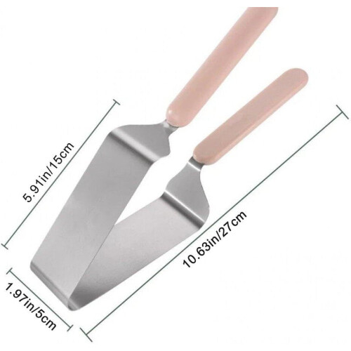 Adjustable Stainless Steel Cake Slicer with Ergonomic Double Handle for Cakes Pies and Pizza 2
