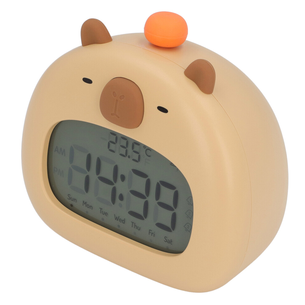 Capybara Alarm Clock 800Mah 120X78x112mm Tabletop Light