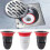 2pcs Black Floor Drain Core AntiOdor and Pest Control for Bathroom Sewer Deodorization 3