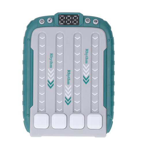 Green Handheld Rhythm Game Machine, 15cm Stress Relief Puzzle 2