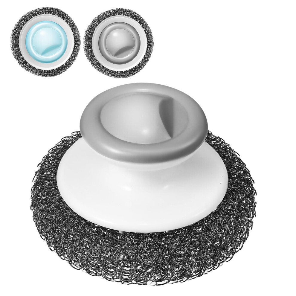 Stainless Steel Scrubbers And Wire Scrub Brush Set For Heavyduty Grease And Burnt Residue Cleaning 9174973200666