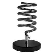 Hair Dryer Holder with Marble Base, MultiTool Storage Slots for Salon and Countertop Use