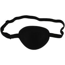 Adjustable Elastic Eye Patch for Glasses Black Single Eyepatch for Lazy Eye Treatment Adults Kids