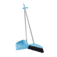 Heavy Duty Broom and Dustpan Set for Home Cleaning with Fast Debris Pickup and Easy Grip Handle