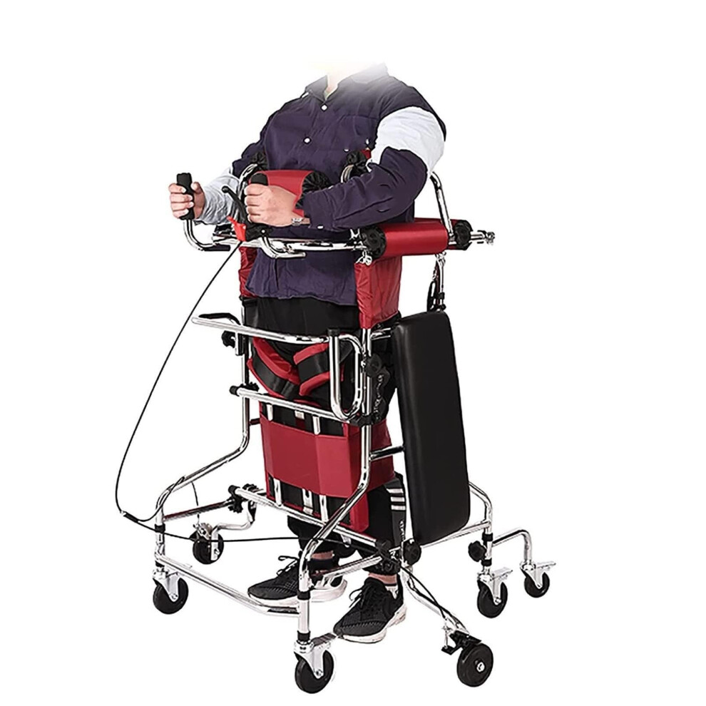Walker for Seniors with 8 Wheels, Adjustable Height and Width, Safety Brakes, Heavy Duty Design